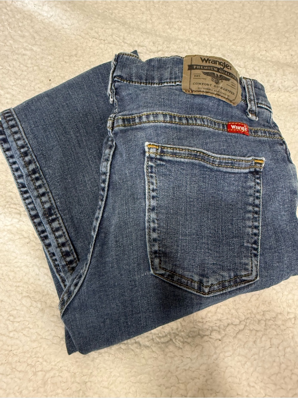 Boys Wrangler Medium Blue  Jeans size 10 Husky